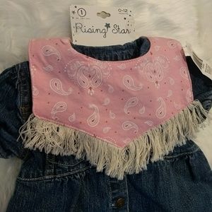 Paisley Fringe Bib NWT